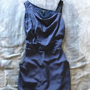 AQUA navy blue dress